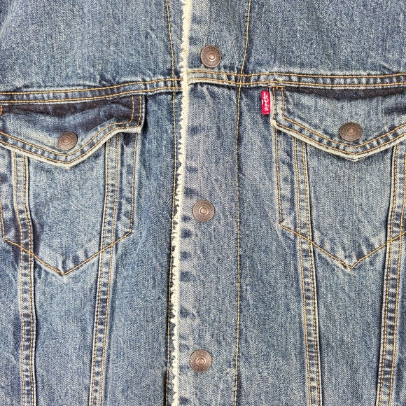 Levi's Men's Sherpa Lined Trucker Jacket Size Large - Picture 2 of 11